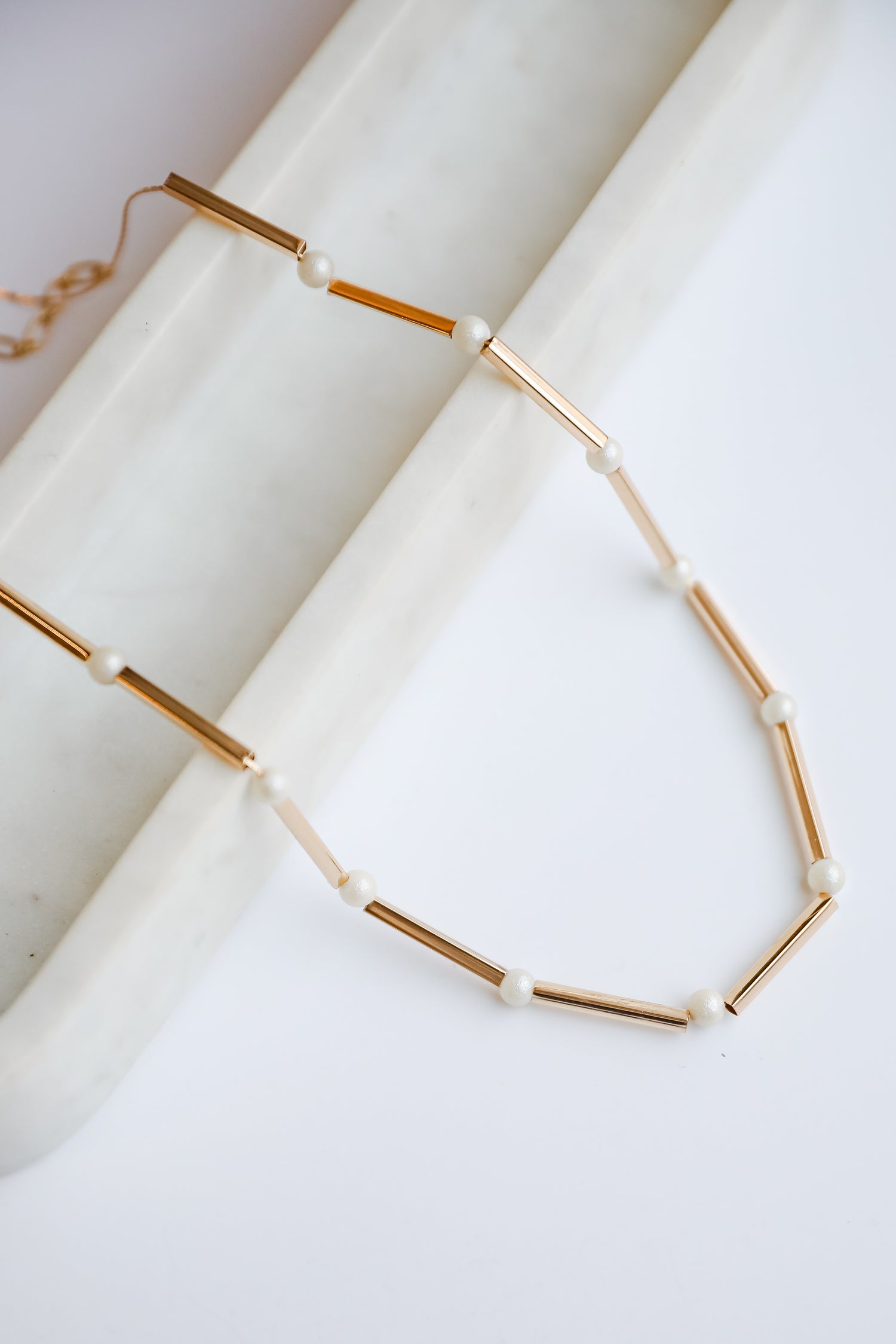 Cute Gold Pearl Chain Necklace | Long Necklaces | DressUp Cute Gold Pearl Chain Necklace | Long Necklaces | DressUp