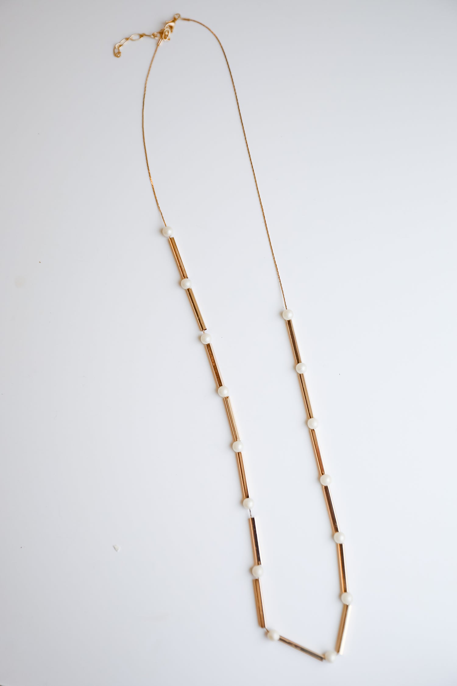 Cute Gold Pearl Chain Necklace | Long Necklaces | DressUp Cute Gold Pearl Chain Necklace | Long Necklaces | DressUp