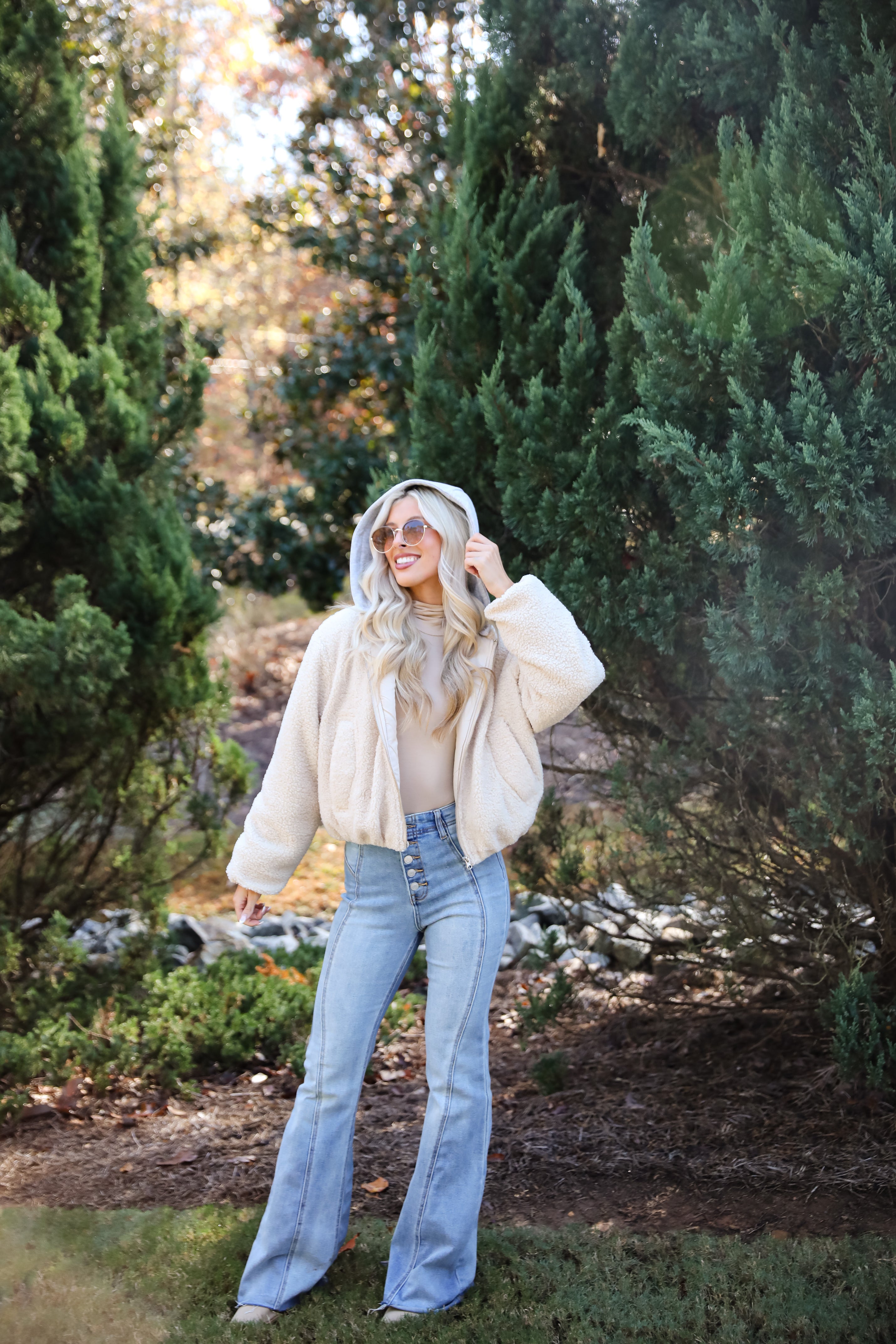 Enviable Forecast Cream Sherpa Jacket