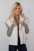 Poised Season Cream Sherpa Vest