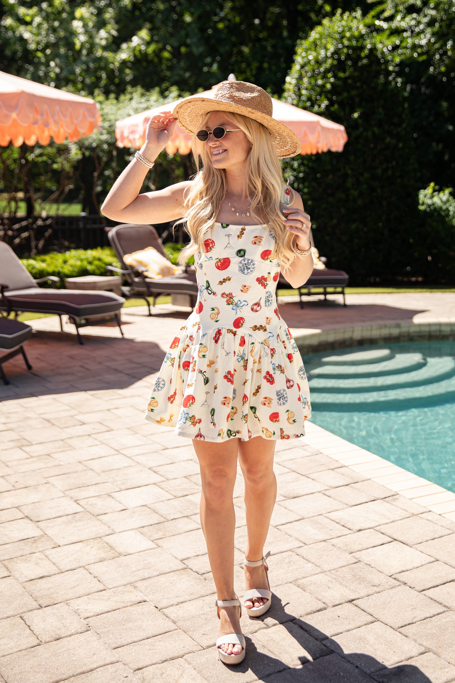 summer mini dress Flowy Tie Back Summer Mini Dress