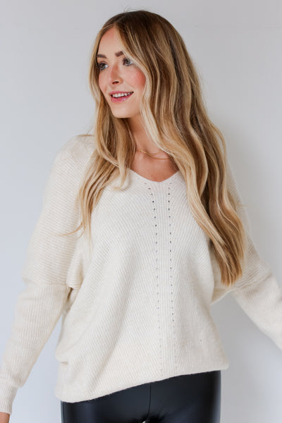 cute white sweater