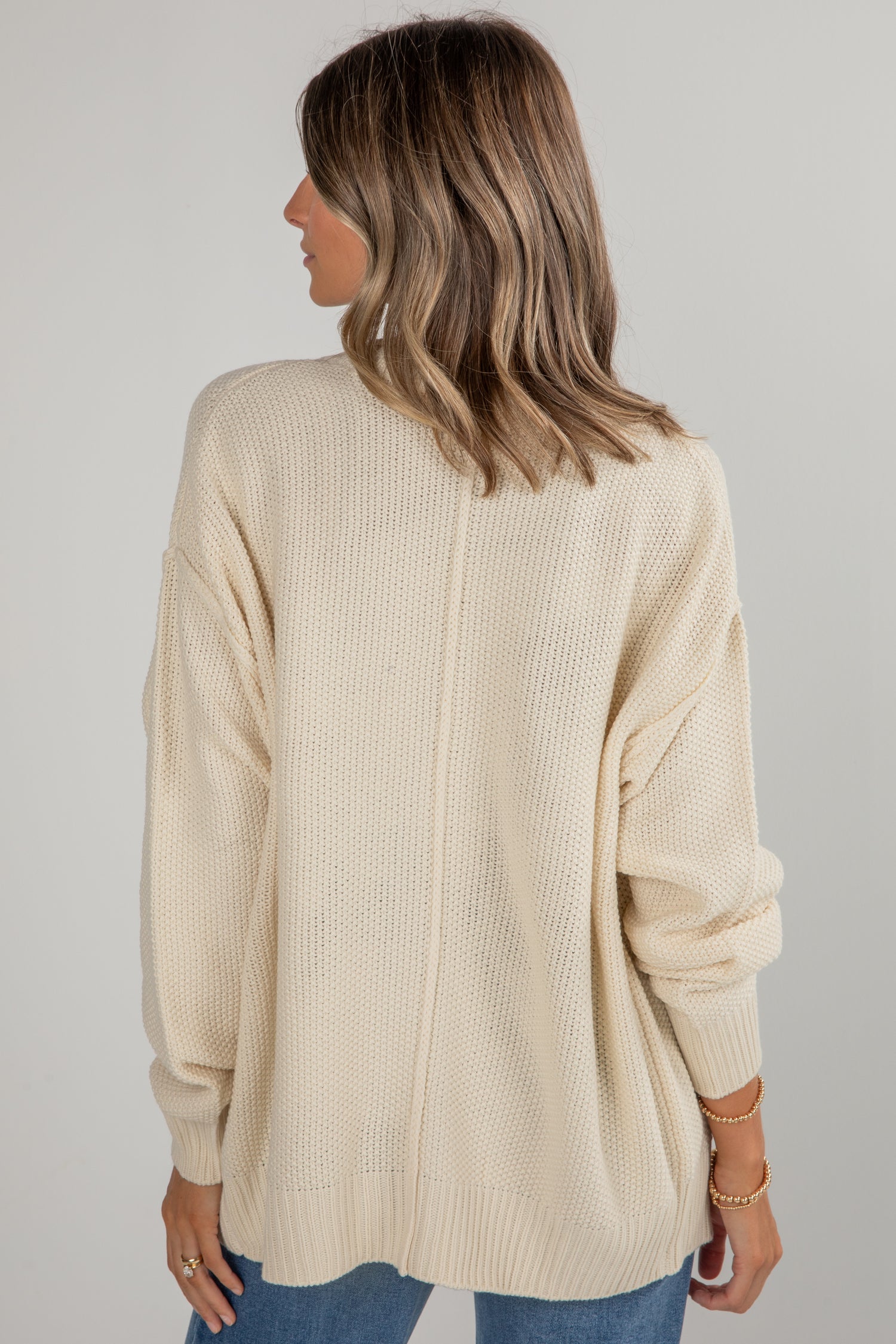 Cozy Cream Sweater Cardigan Oversized Sweaters Dress Up
