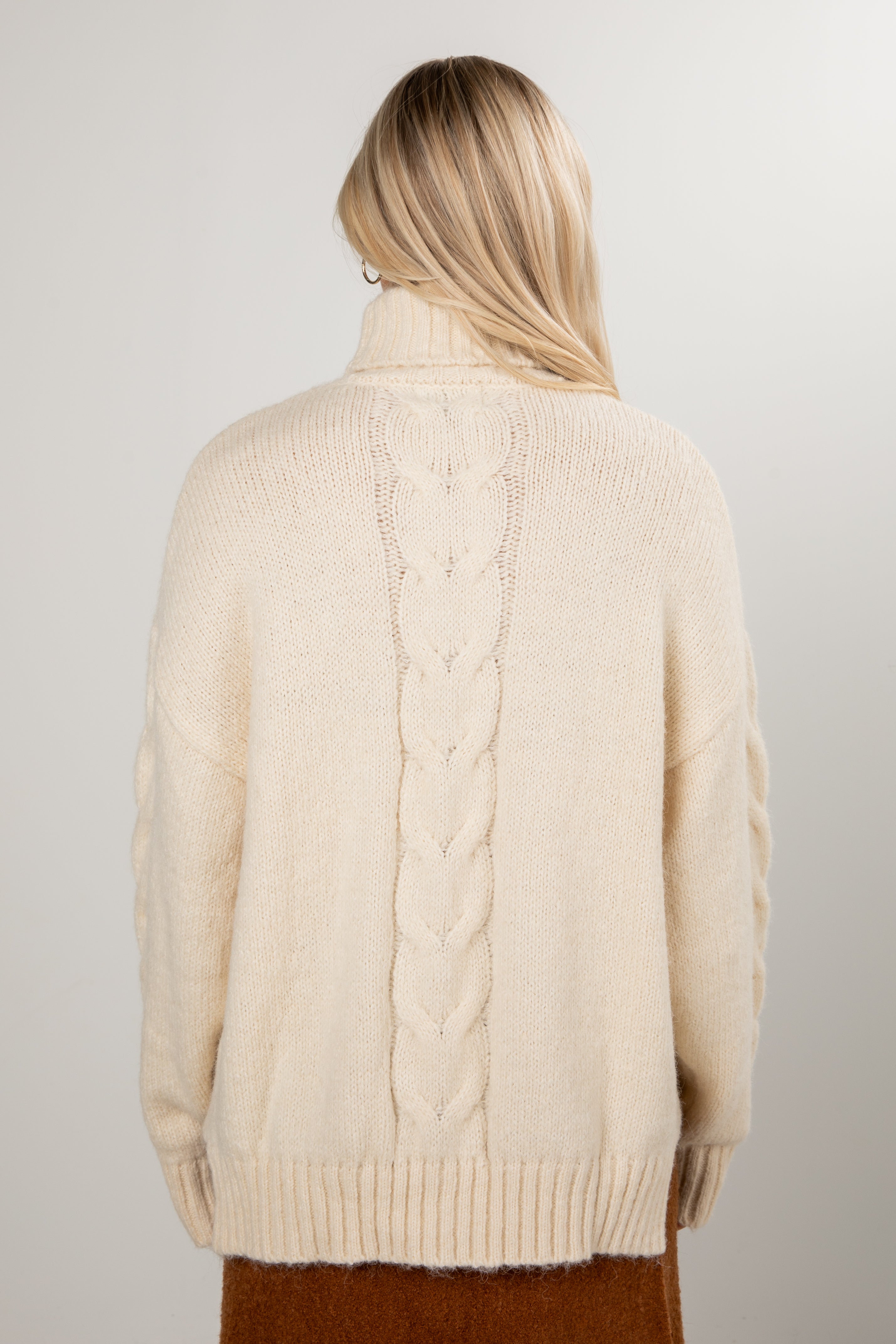 Cabin Morning Cream Turtleneck Sweater