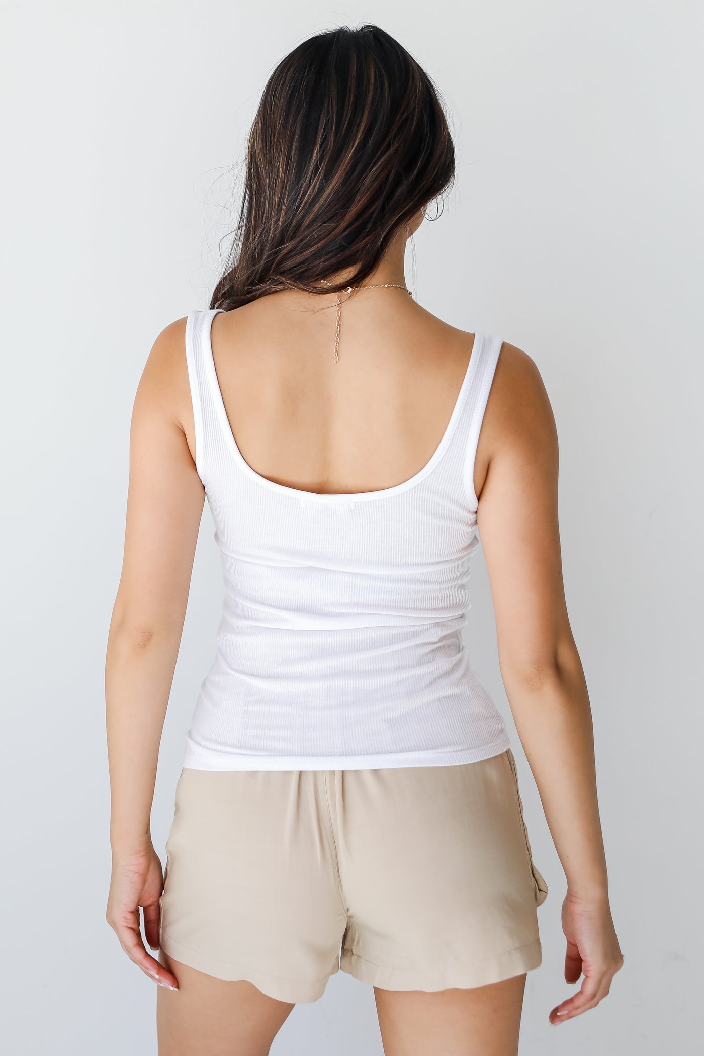 white Everyday Tank back view