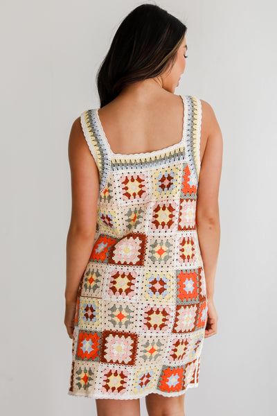 ivory crochet dress