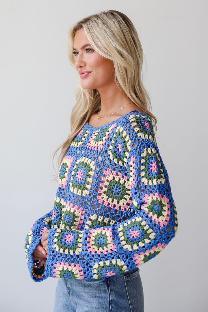 Cultivated Coolness Crochet Knit Top