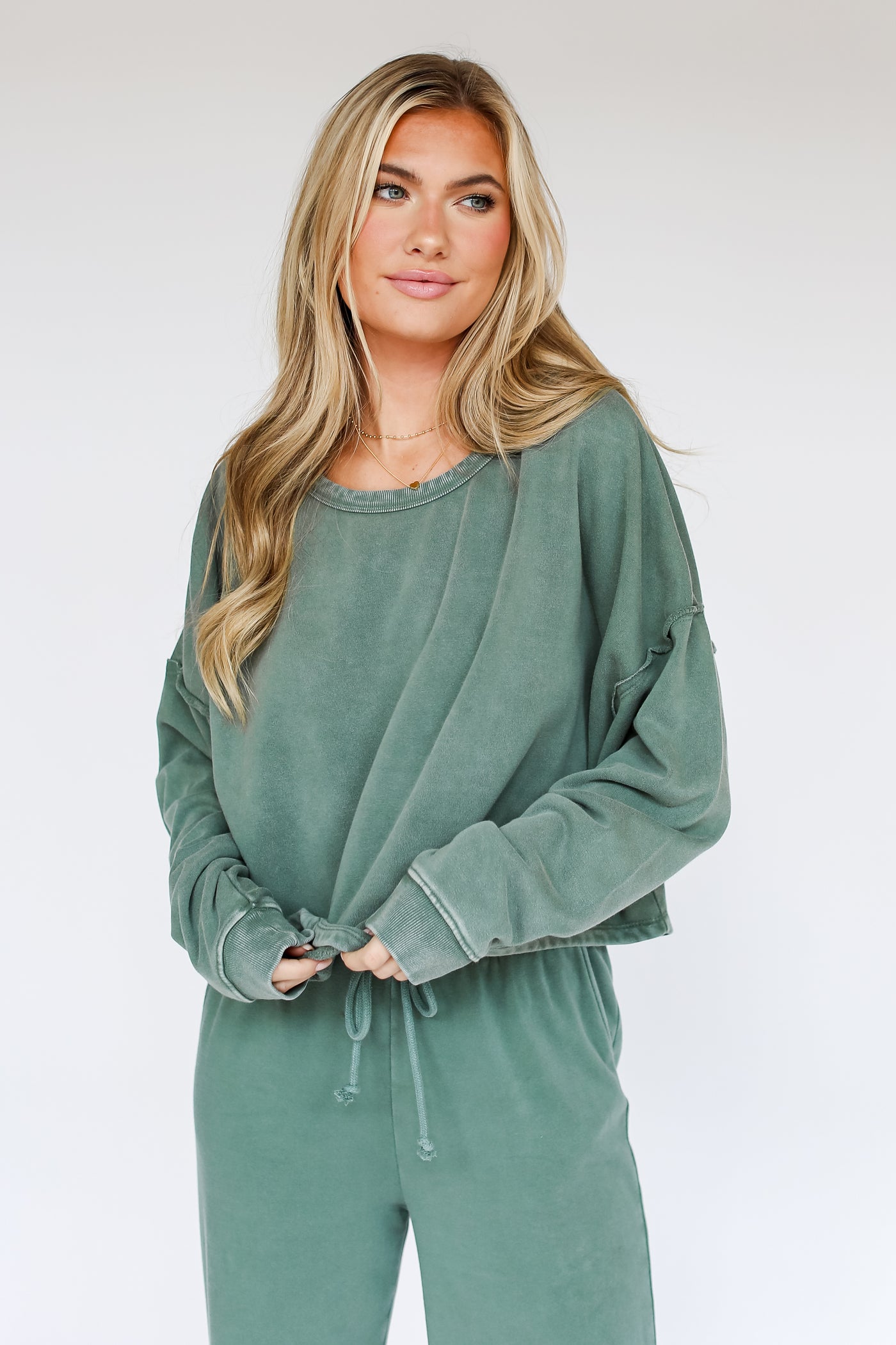 oversized fleece sweatshirt for women