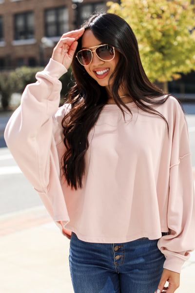 pink Fleece Pullover