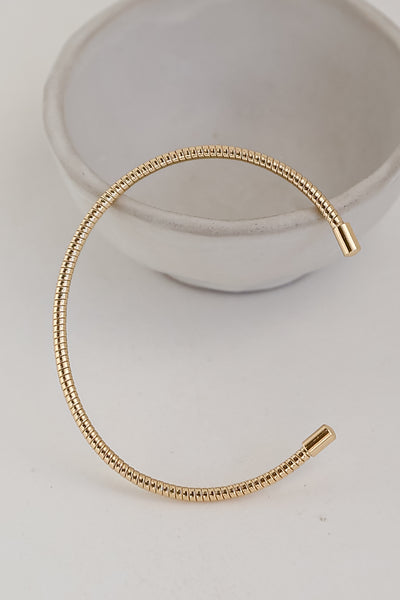 chic Gold Cuff Bracelet