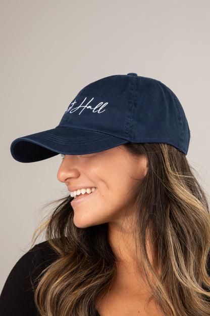 Navy blue cap with &