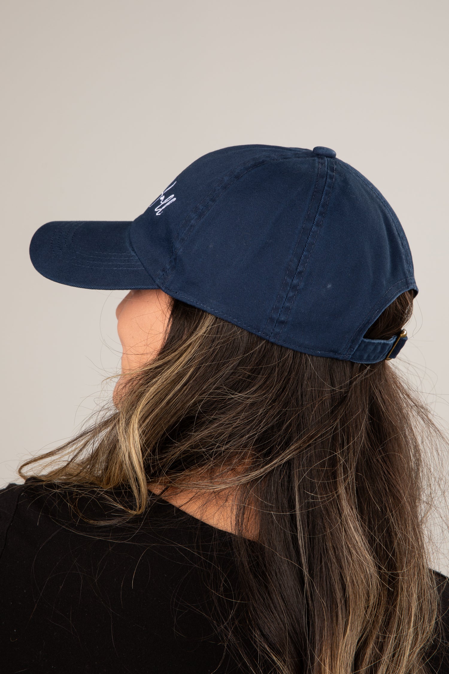 navy blue dress hats Navy White Bottom Felt Dress Hat 2 1/4 Inch Brim by Montique, Small (6 3/4
