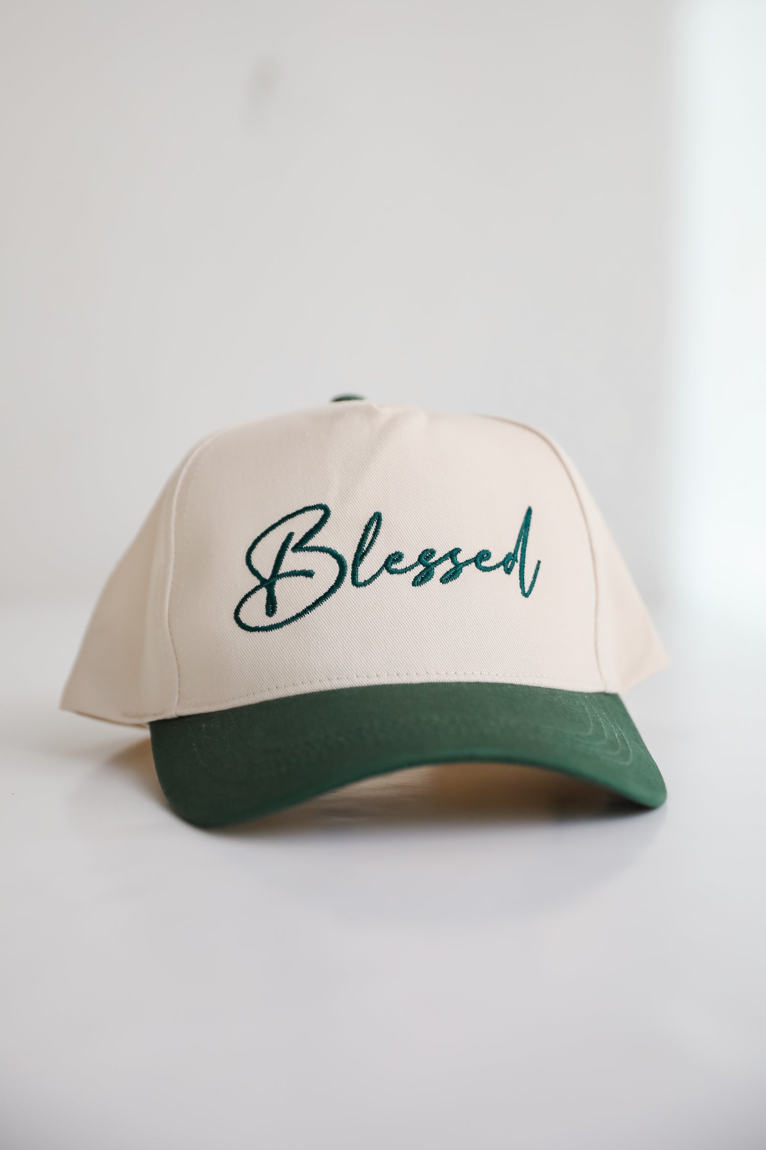 Blessed Color Block Embroidered Hat