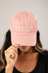 Pink cap with &