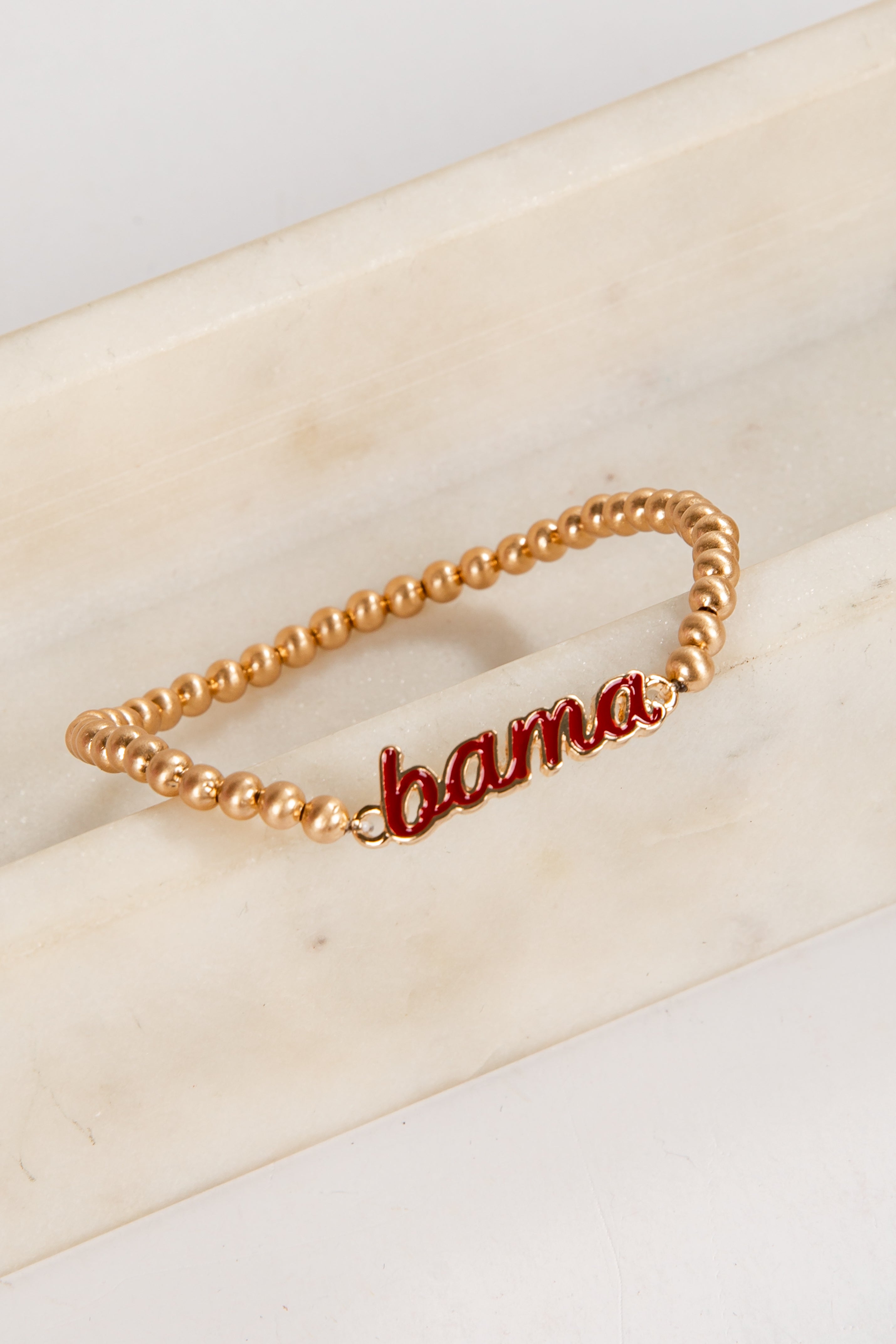 Gold bracelet with &