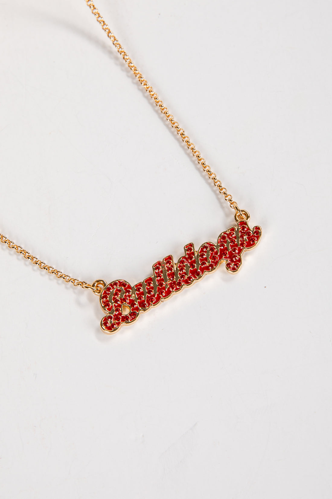 Necklace with &
