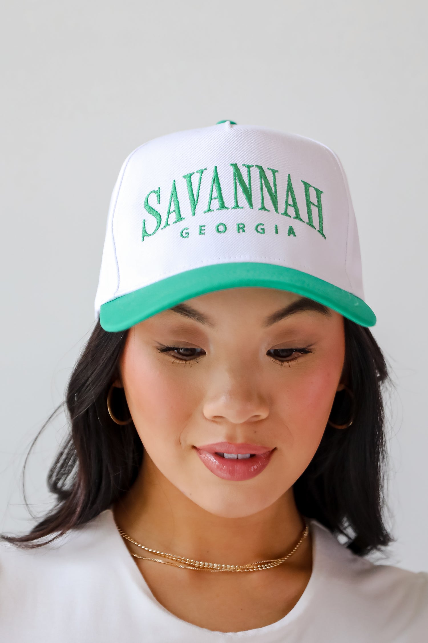 Green Savannah Georgia Color Block Hat | DU Exclusives | DressUp Dress Up Green Savannah Georgia Color Block Hat | DU Exclusives | DressUp Dress Up
