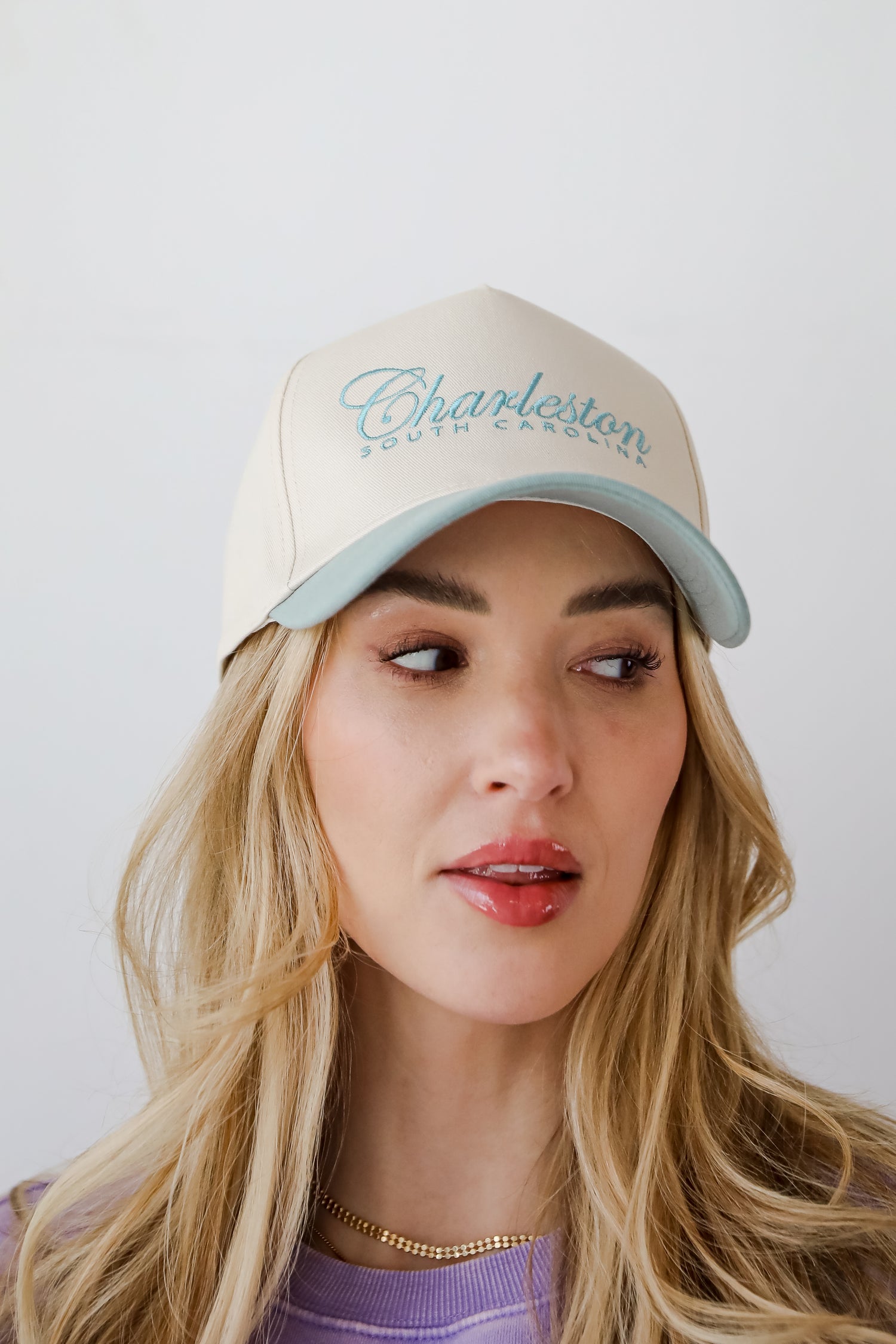 Charleston South Carolina Color Block Embroidered Hat