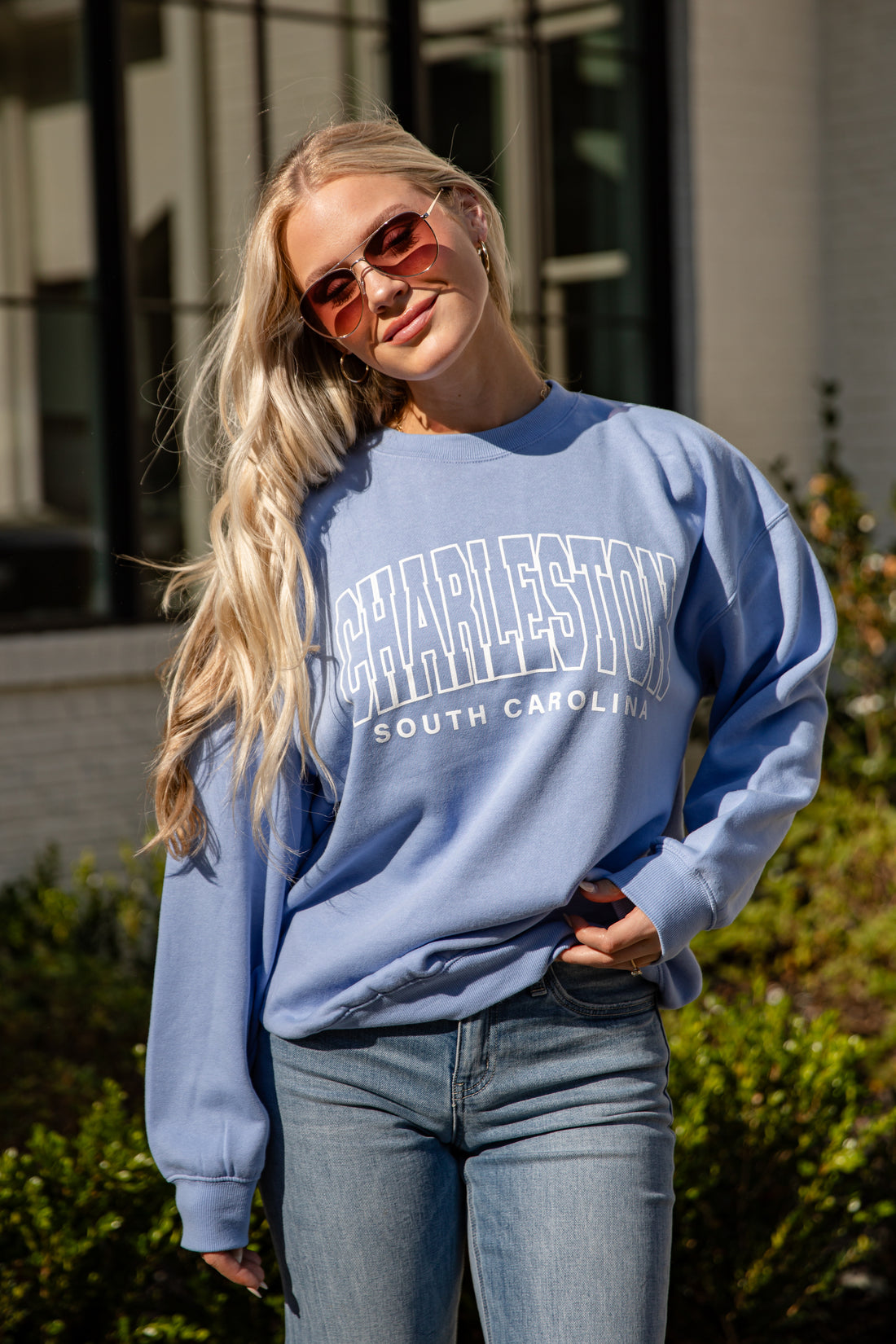 Light Blue Charleston South Carolina Sweatshirt