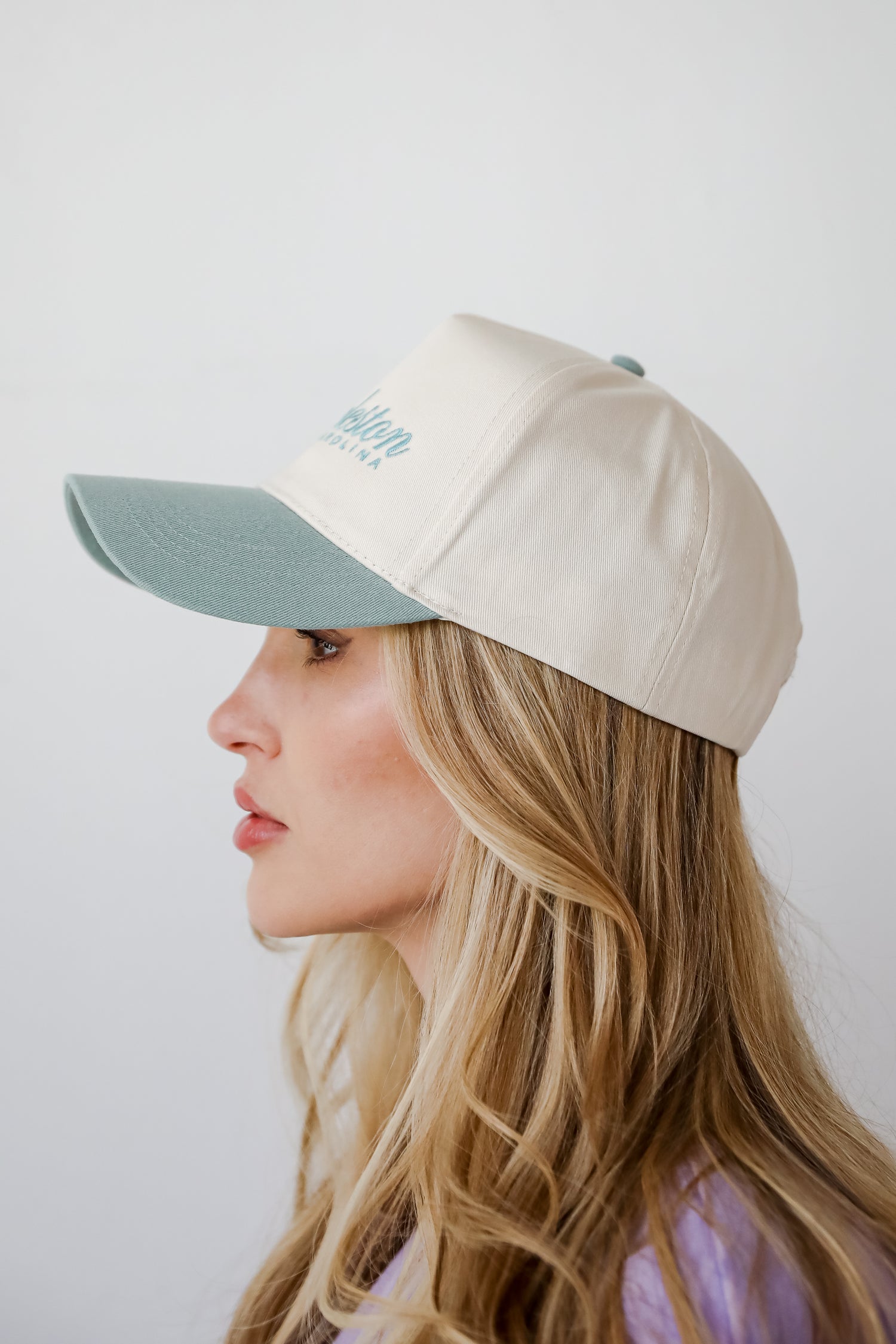 Charleston South Carolina Color Block Embroidered Hat