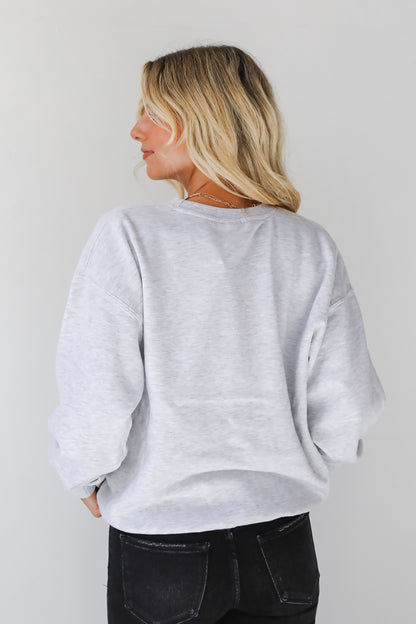 Heather Grey Pray Sweatshirt