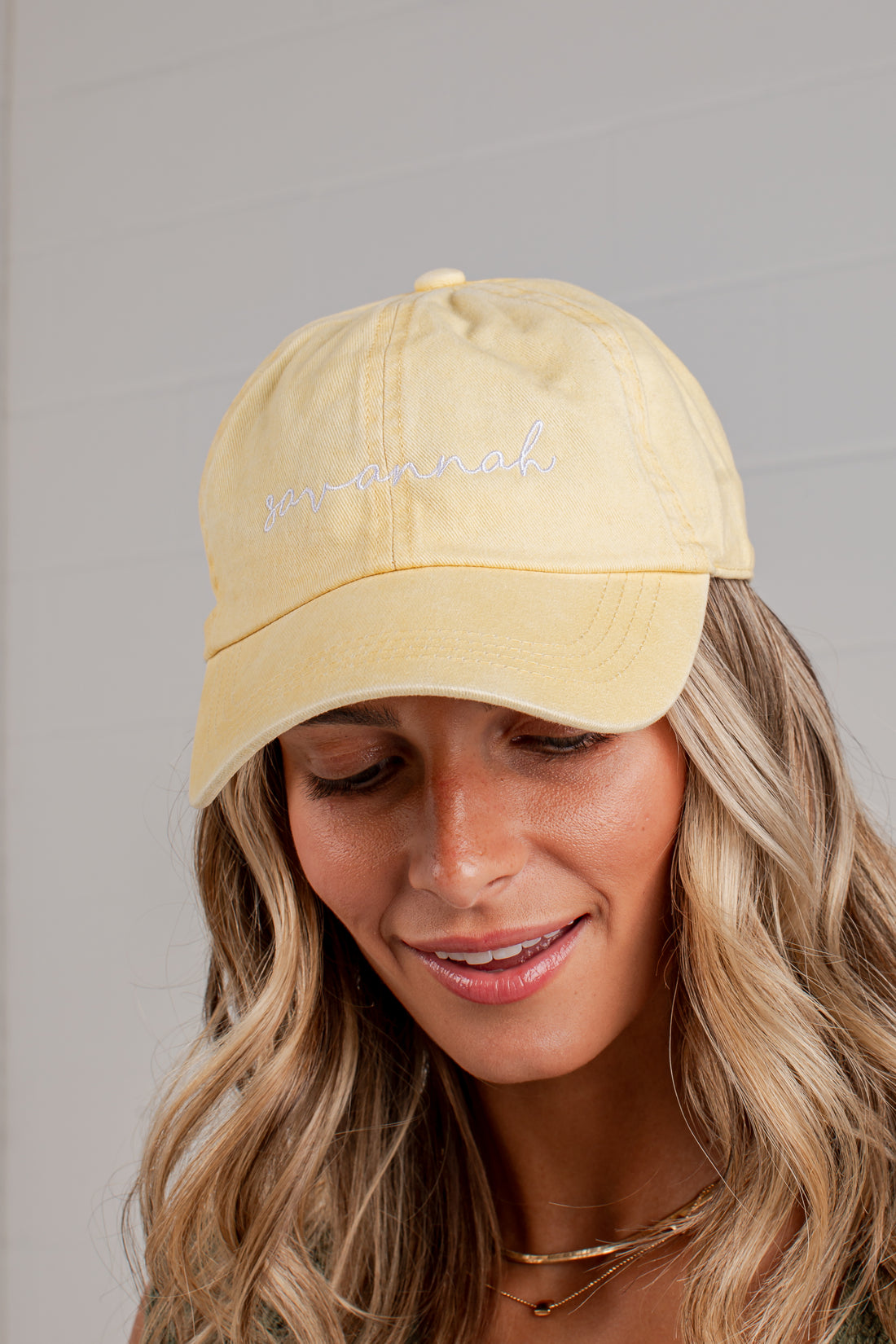 Savannah Script Embroidered Hat