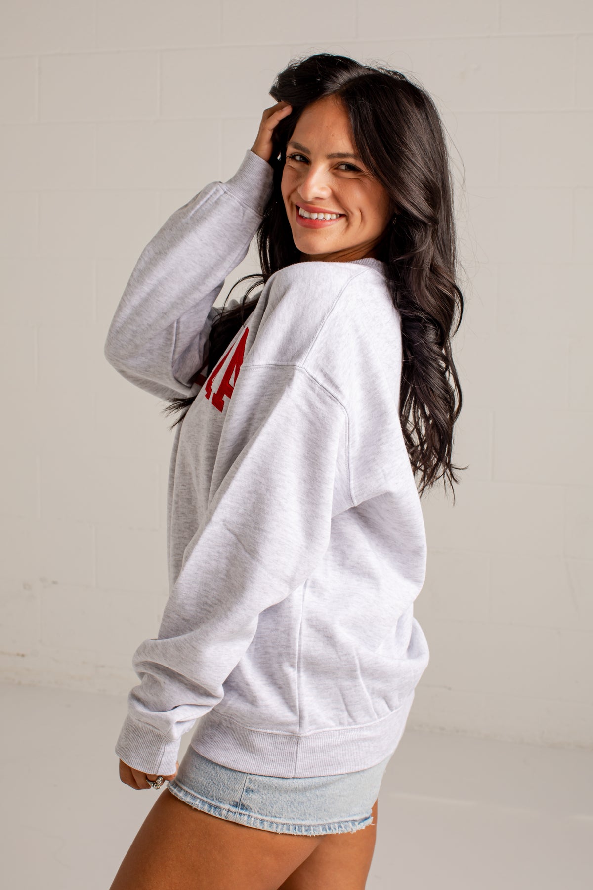 Heather Grey Georgia Script Sweatshirt