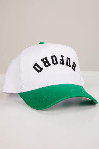 White and green cap with &