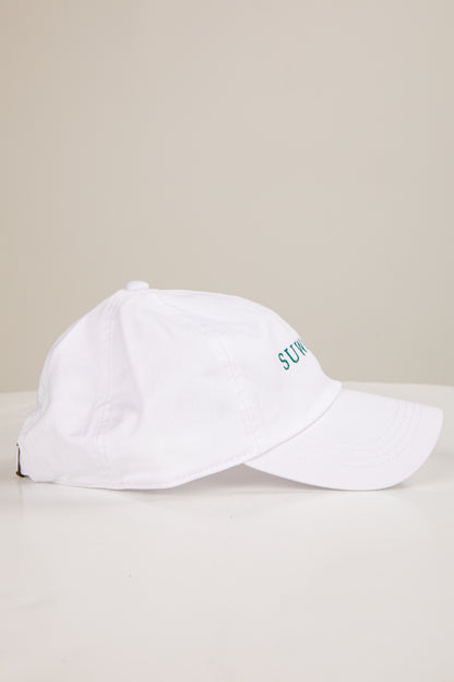 White cap with &