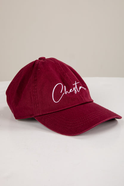 Maroon cap with &