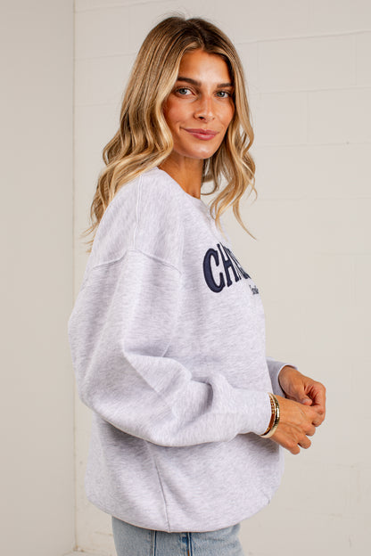 Heather Grey Charleston South Carolina Graphic Pullover