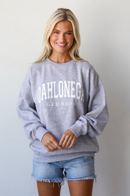 Light Heather Grey Dahlonega Georgia Sweatshirt