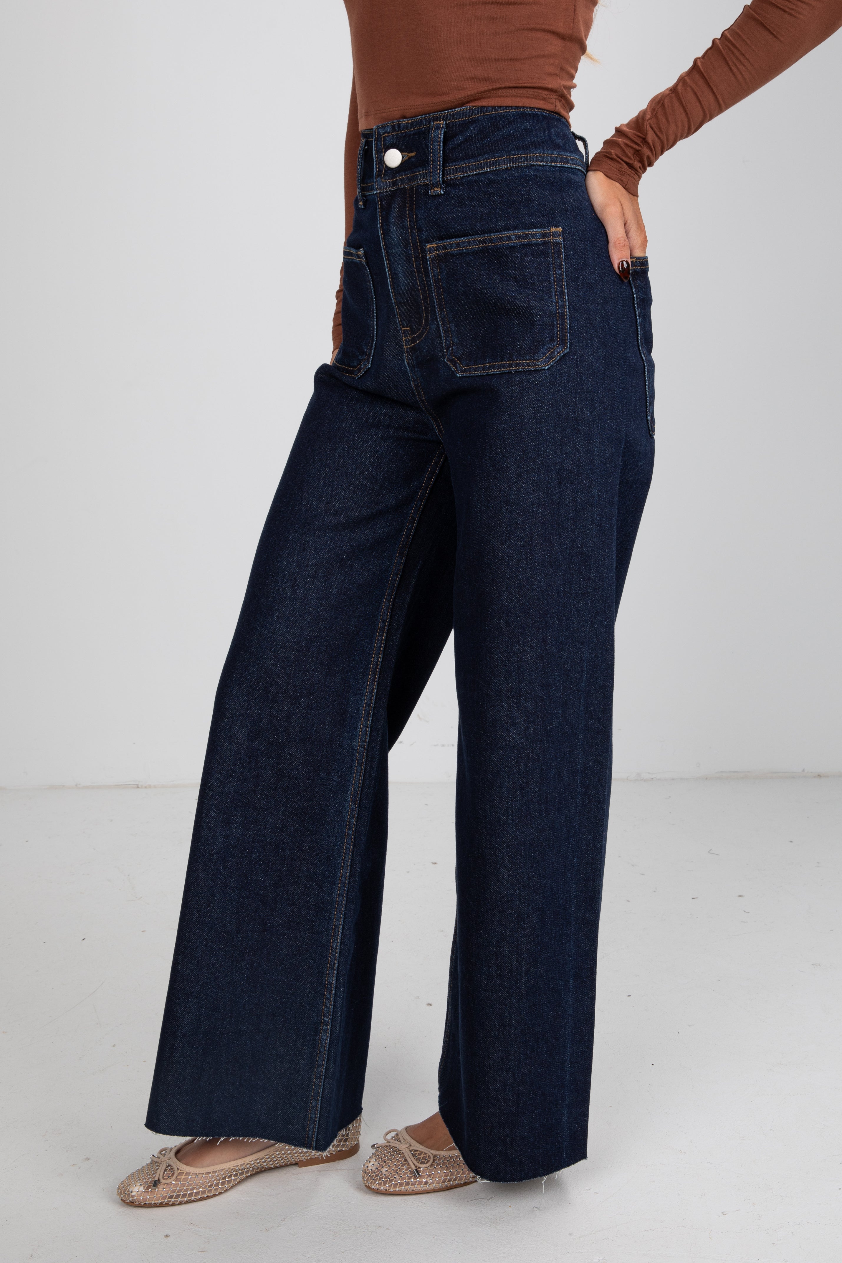 wide leg jeans