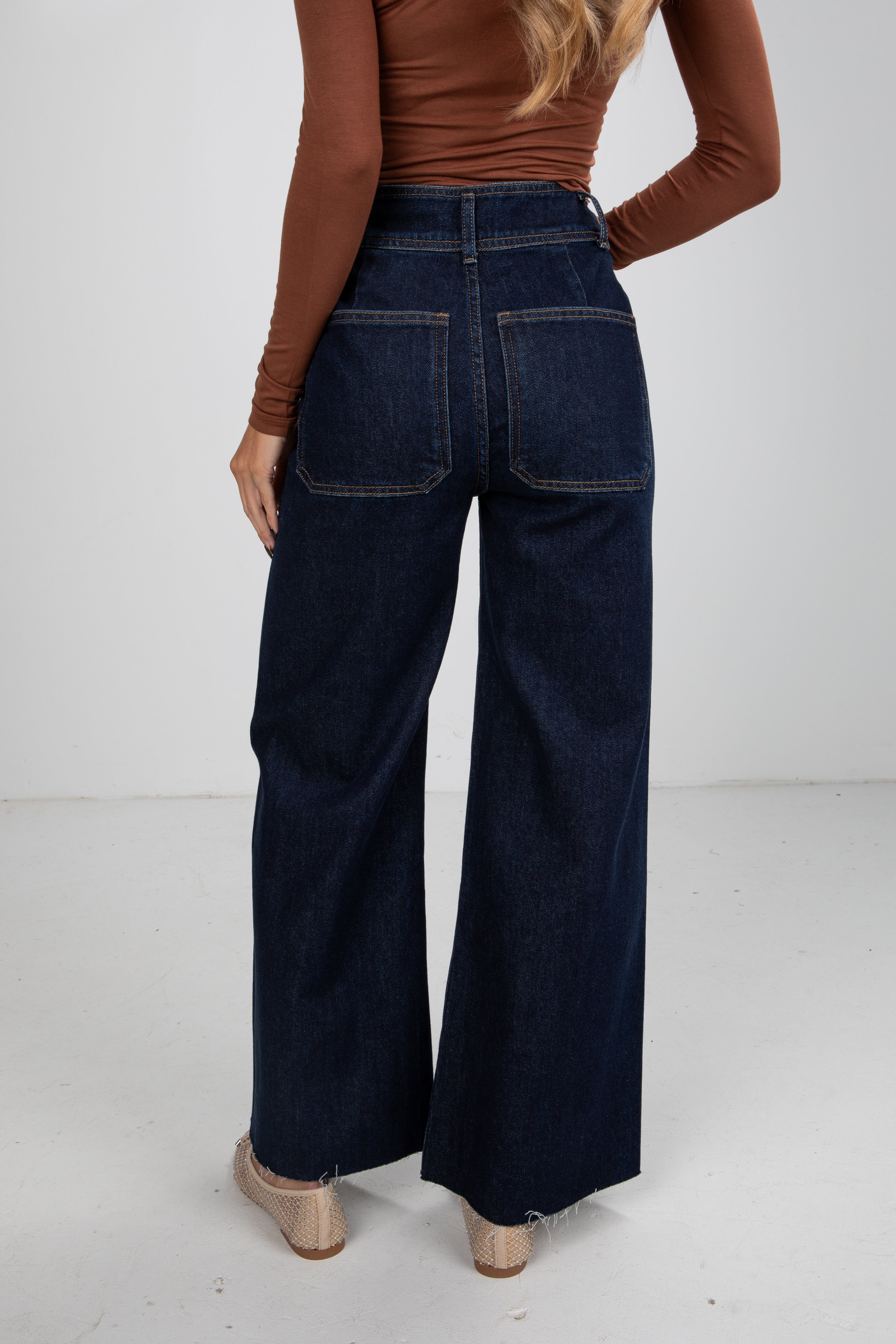 womens dark wash jeans