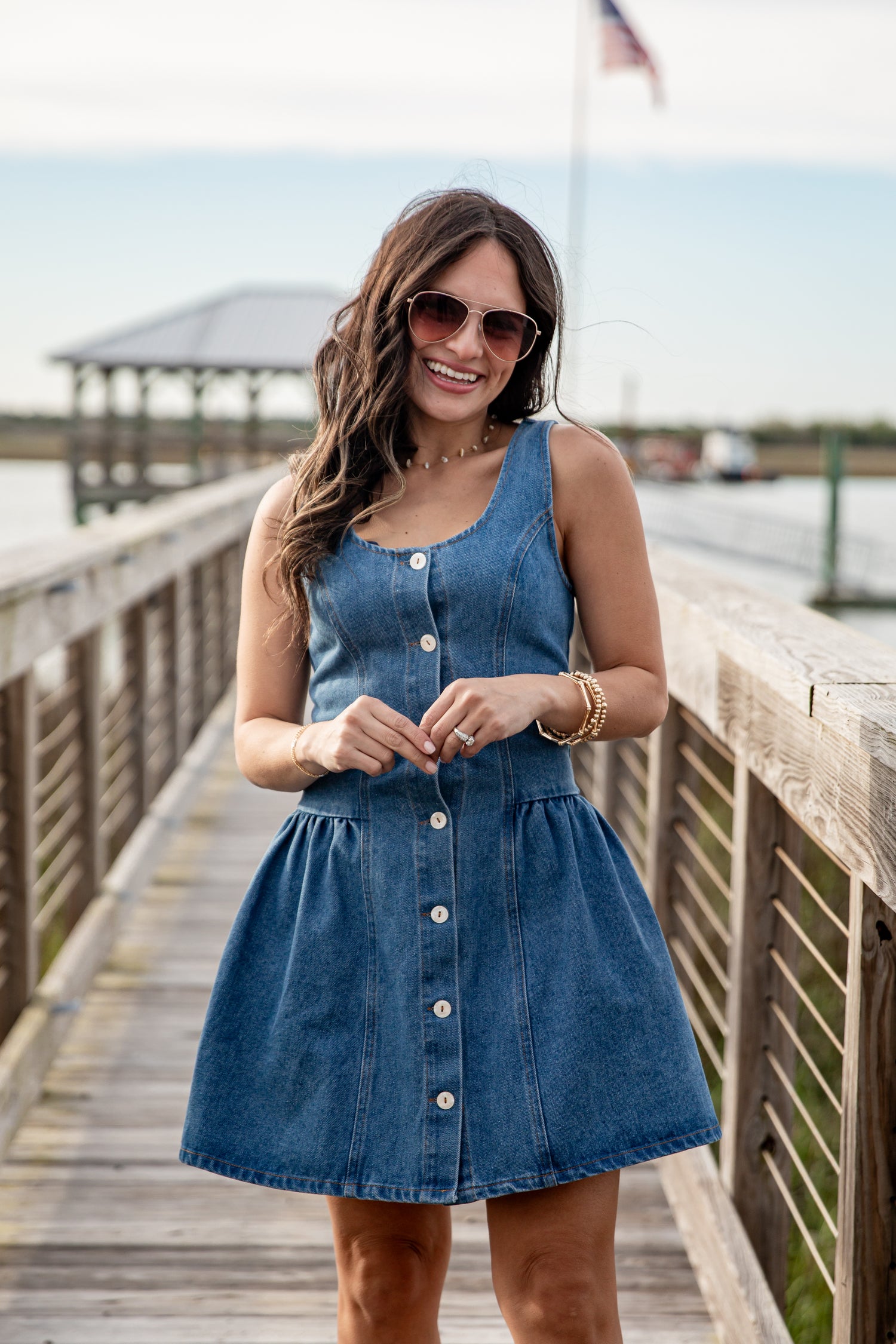 Denim Button Front Mini Dress | Trendy Women's Dresses Denim Button Front Mini Dress | Trendy Women's Dresses