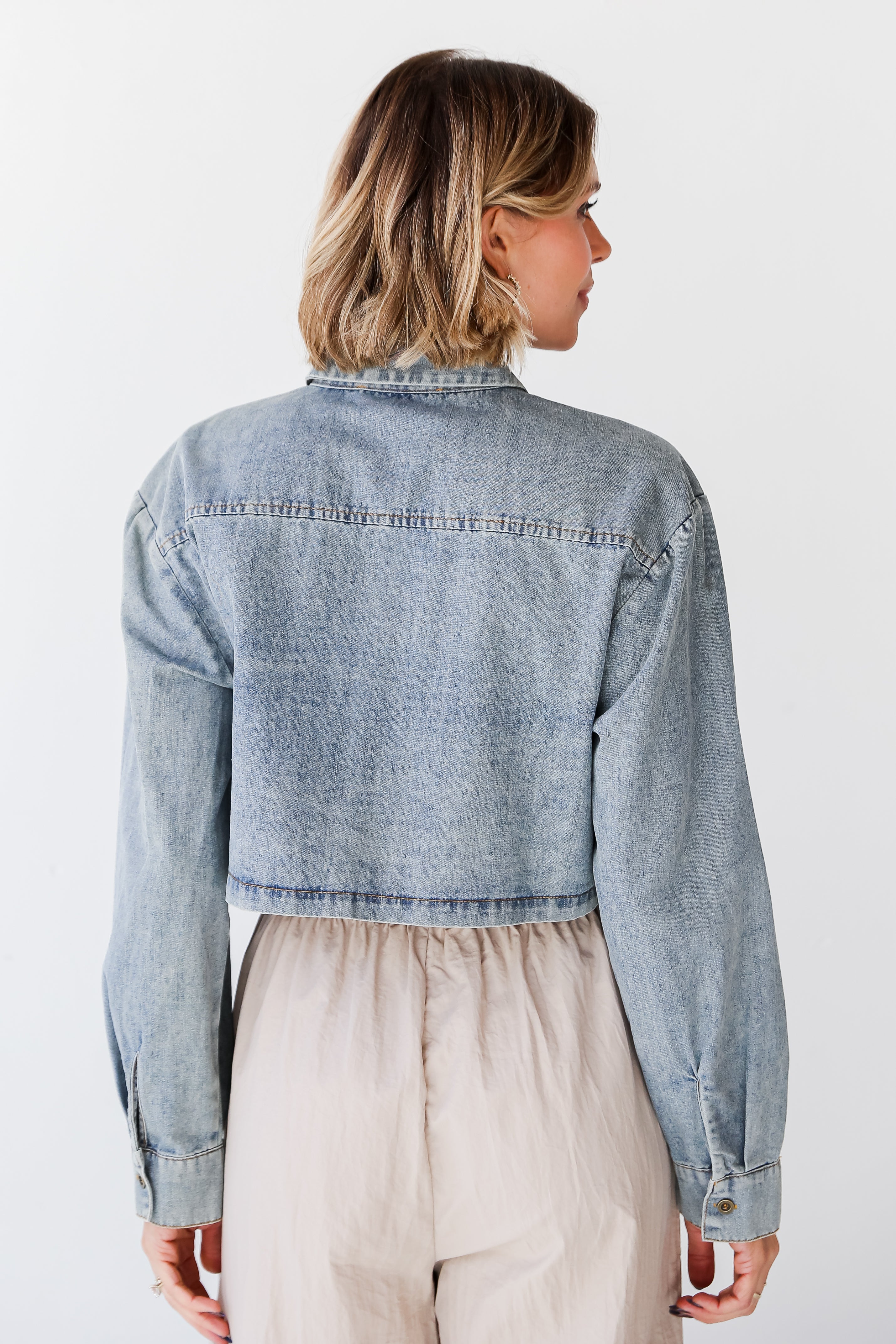 cute denim blouse