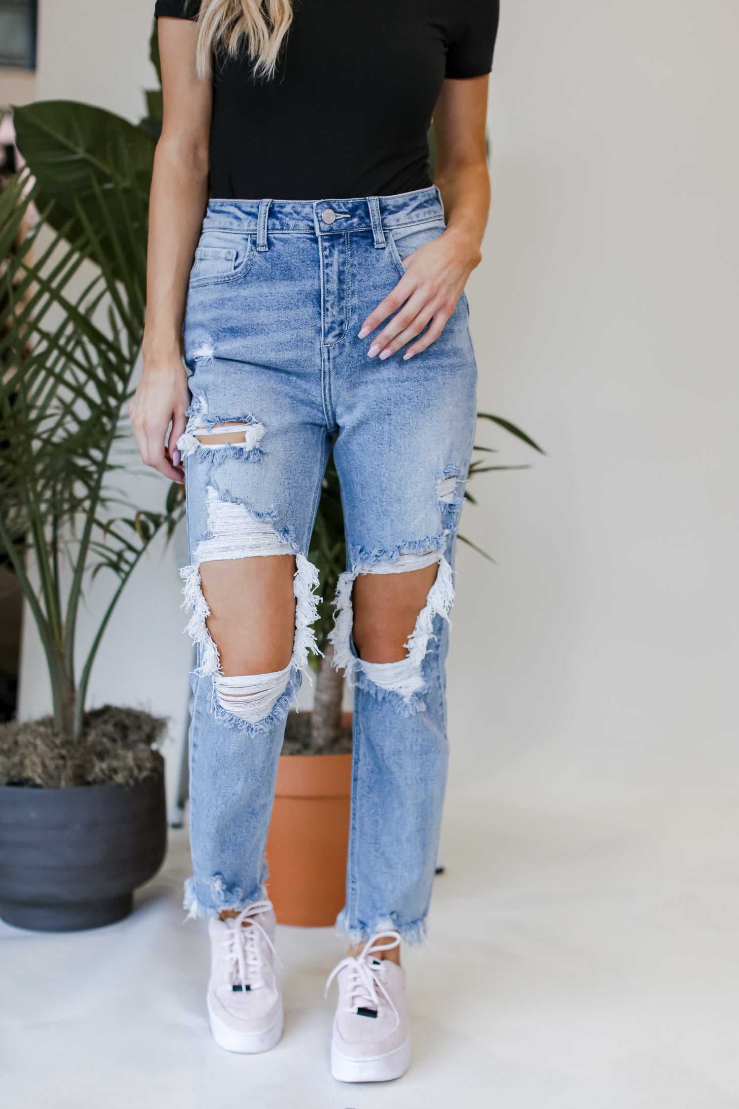 high rise denim for women