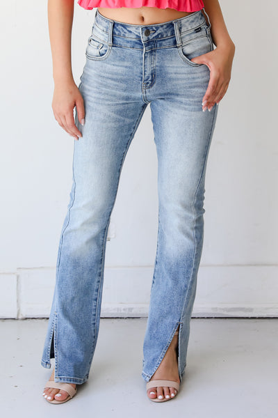 Split Flare Jeans