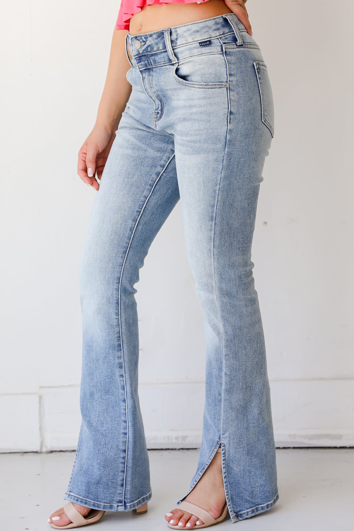 Split Flare Jeans side view