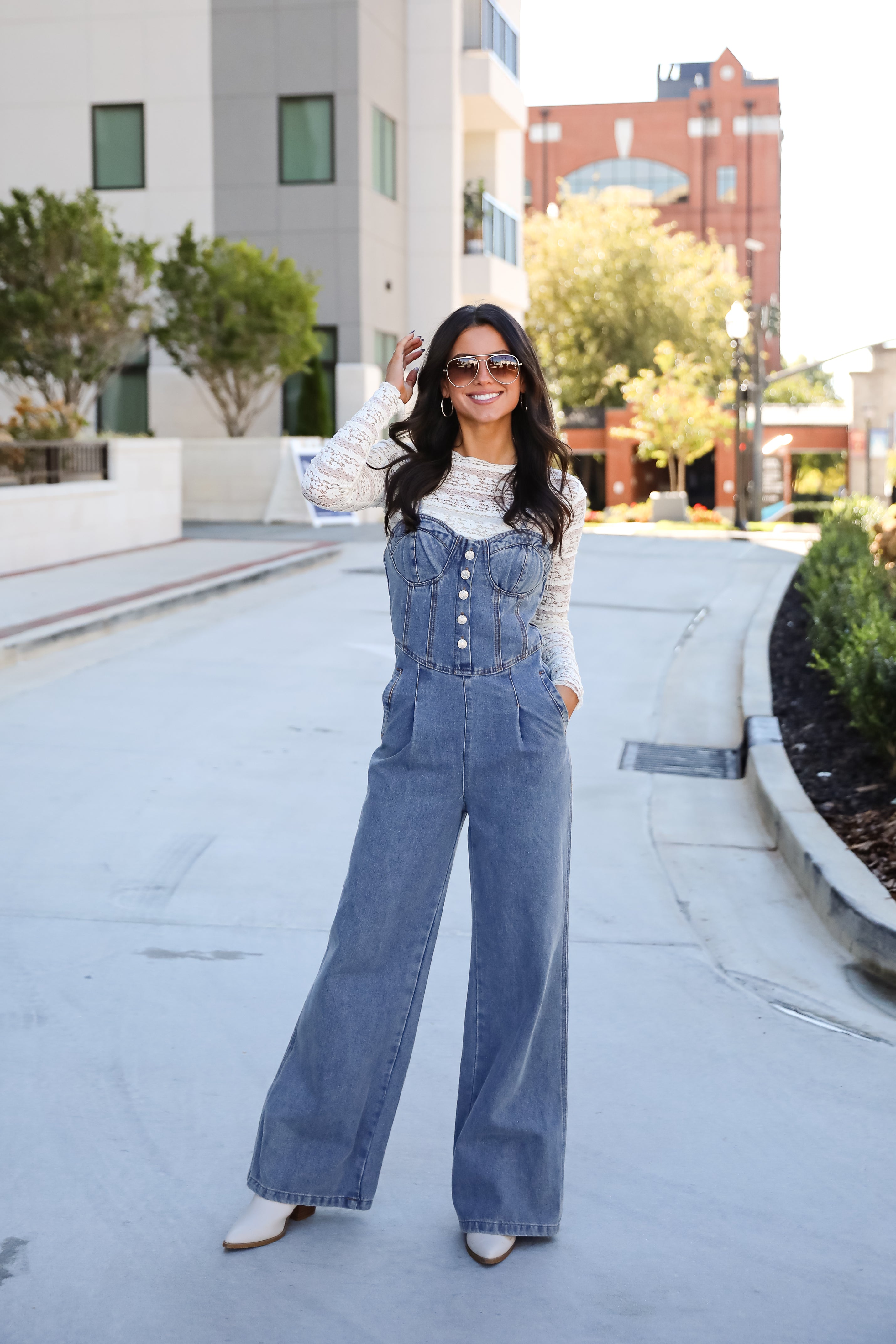 Delightful Impact Denim Jumpsuit