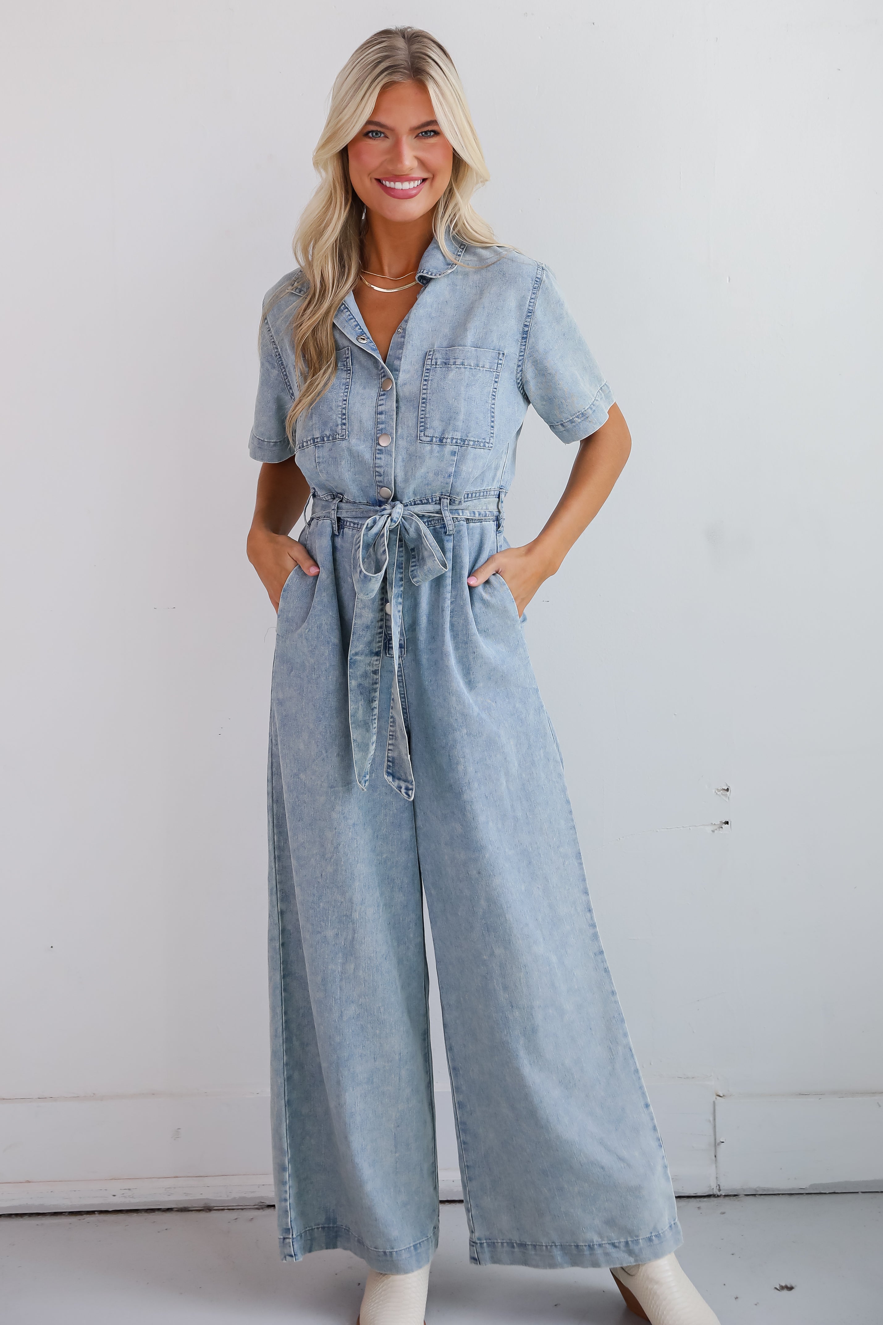 Fresh Perfection Denim Jumpsuit