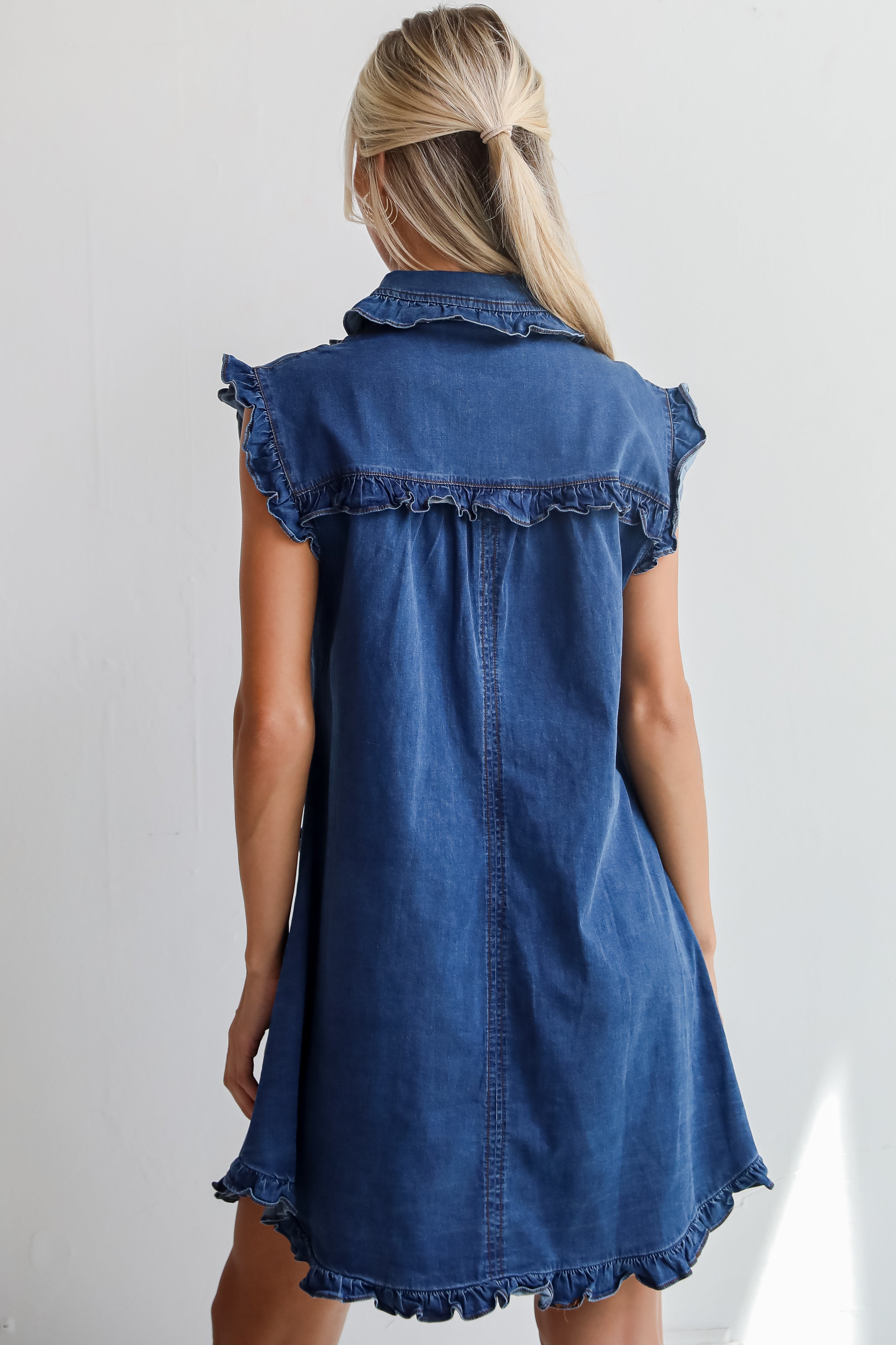 Simple Adoration Denim Mini Dress