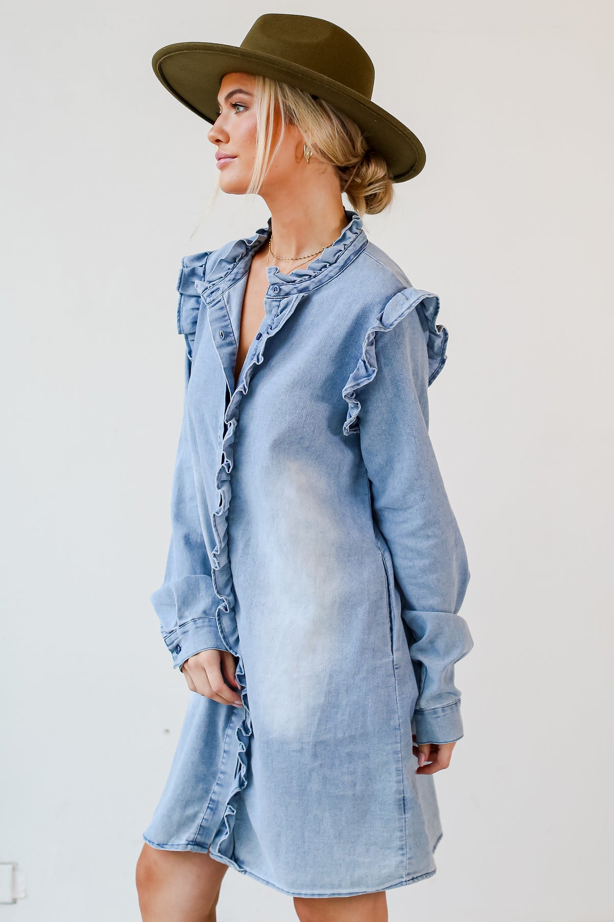 Cute Denim Mini Dress