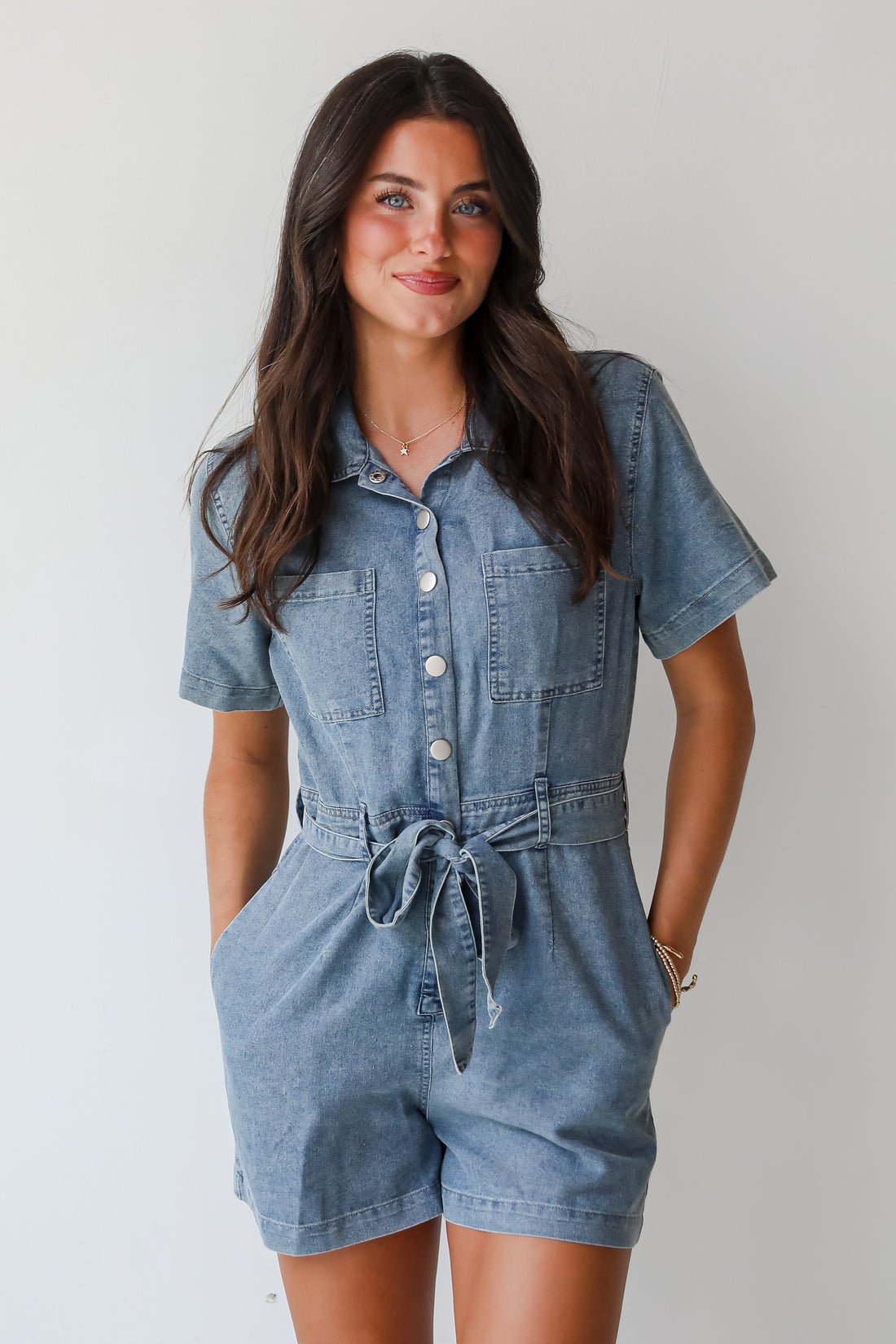 Amazing Perfection Denim Romper