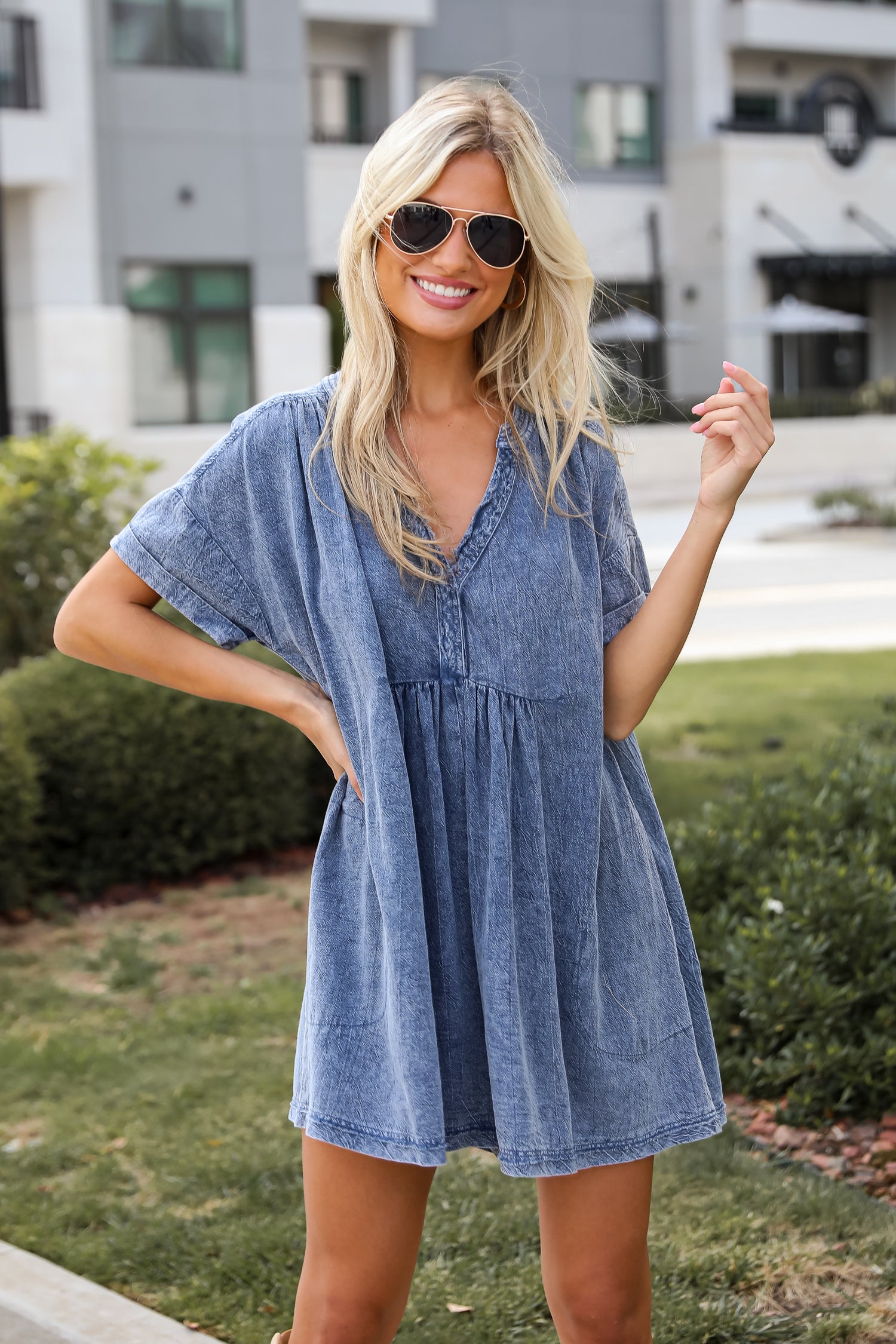 Trendy Momentum Denim Romper