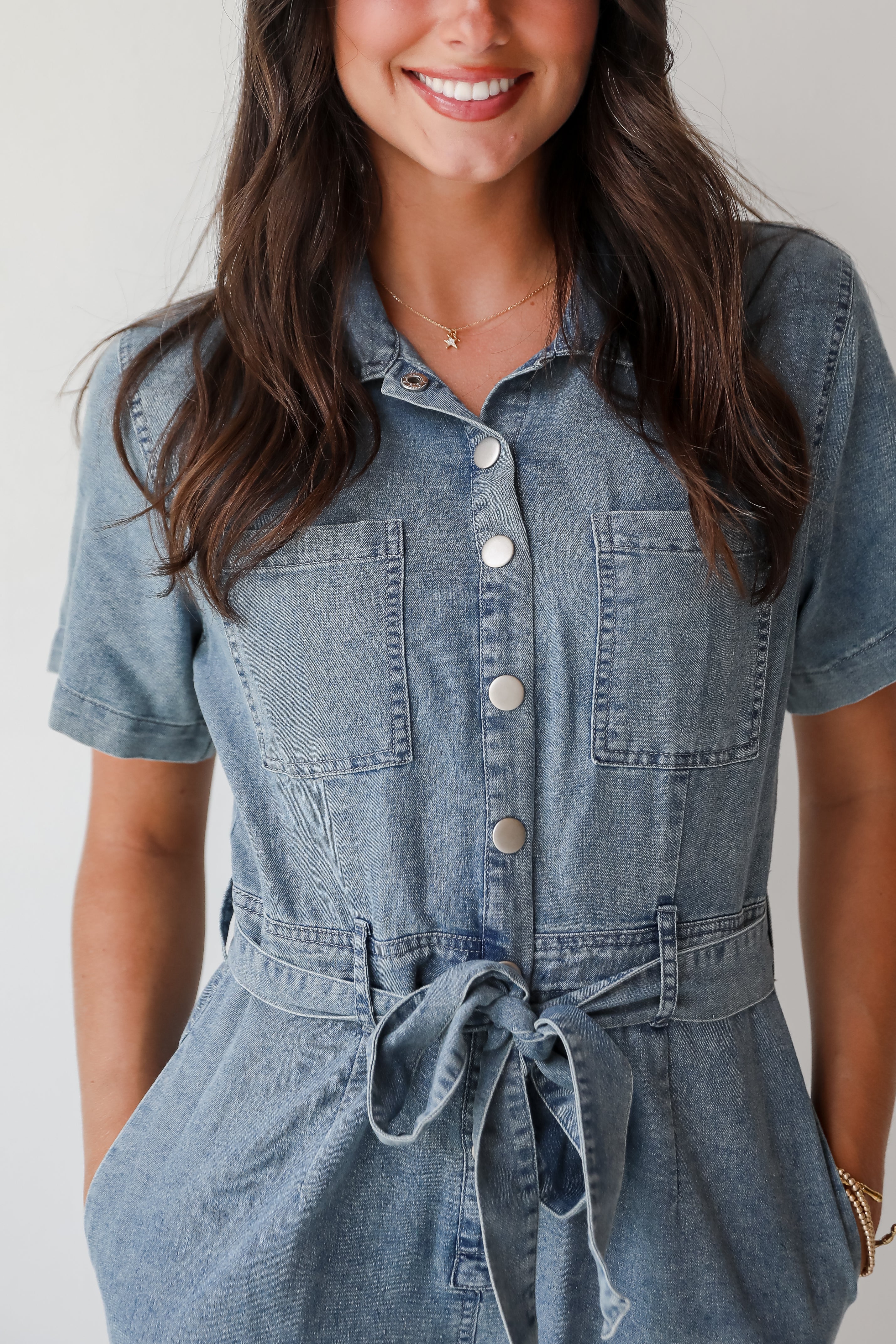 Amazing Perfection Denim Romper