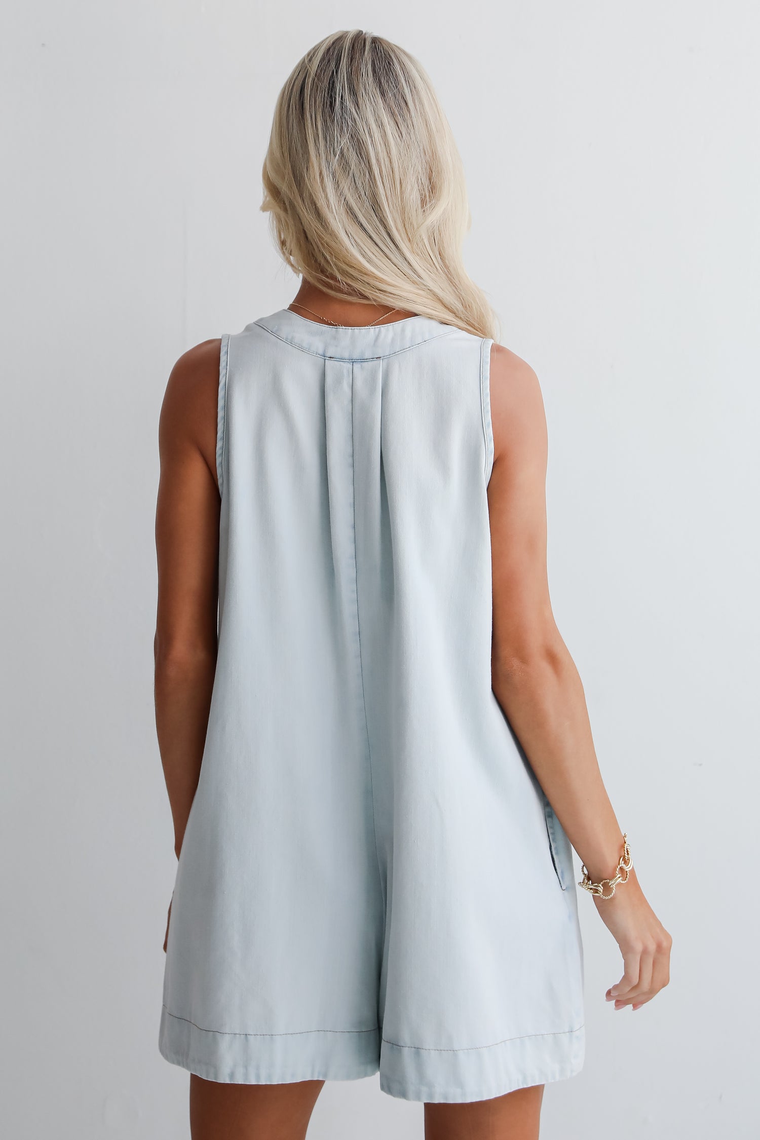 Precious Look Denim Romper