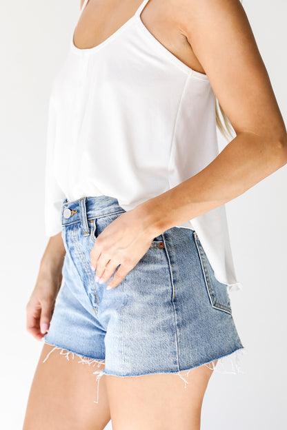 Denim Shorts side view