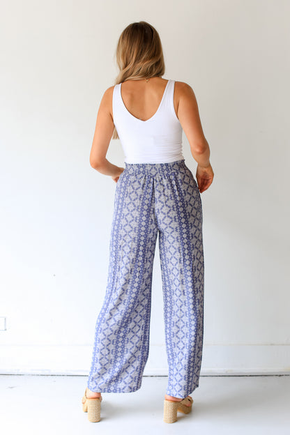 Wide Leg Pants back view