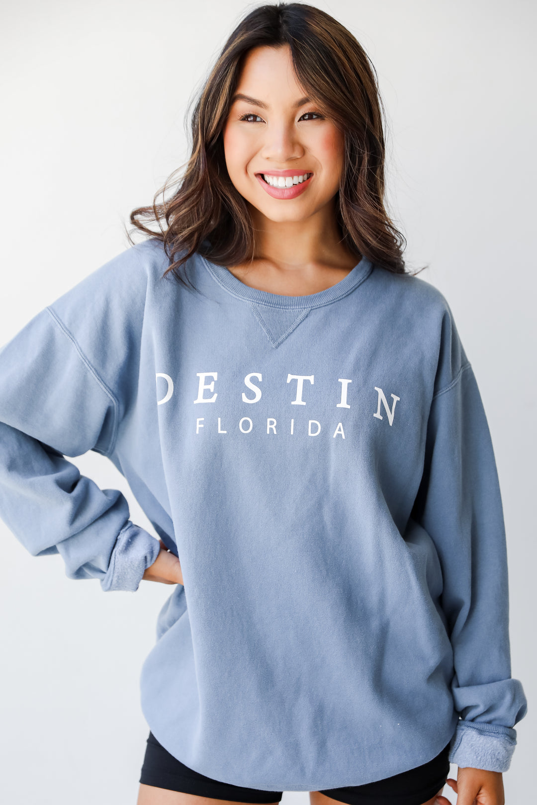Blue Destin Florida Sweatshirt. Graphic Sweatshirt. Oversized Comfy Sweatshirt